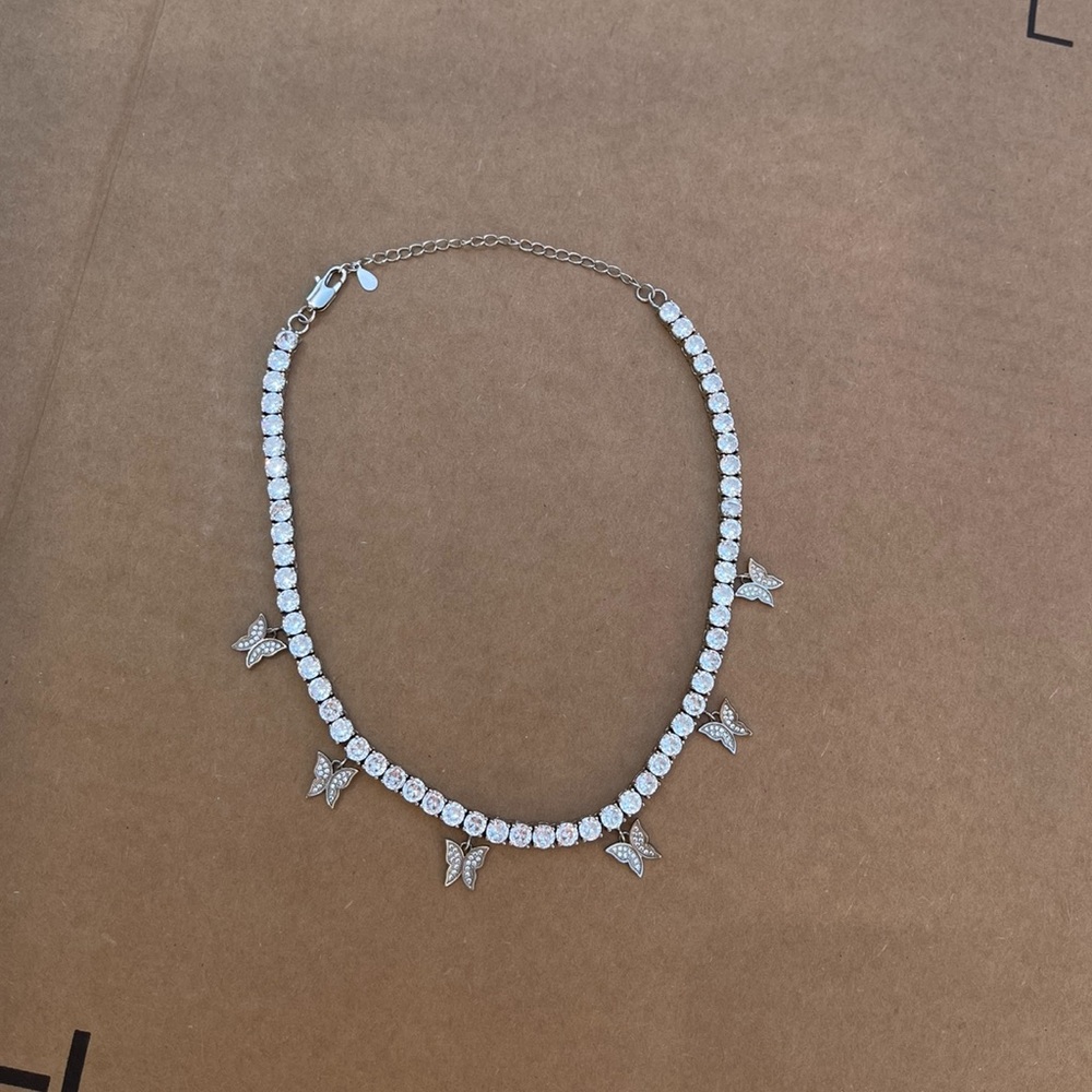 Butterfly Tennis Necklace